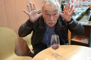 Luis Pato, the Father of Baga, making a funny face