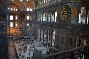 Hagia Sophia interior; Istanbul, Turkey