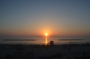 Jerusalem Beach sunset; Tel Aviv, Israel