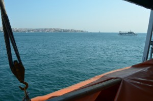 View of Asia from the Kadikoy Ferry; Istanbul, Turkey