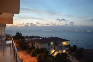 Balcony sunset view from Kinaliada, Prince Islands; Istanbul, Turkey