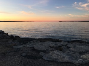 Sunset over Grand Traverse Bay; Traverse City, Michigan