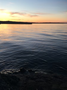 Sunset over Leelanau Peninsula; Traverse City, Michigan