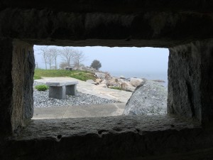View from shrine of Saint Mary; Enders Island, Connecticut