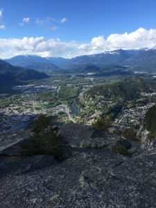View of Squamish from Stawamus Chief; British Columbia
